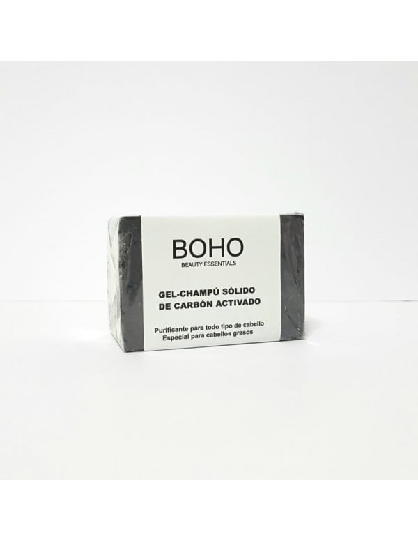 Champu sólido carbón activado 60g. Boho Beauthy essentials