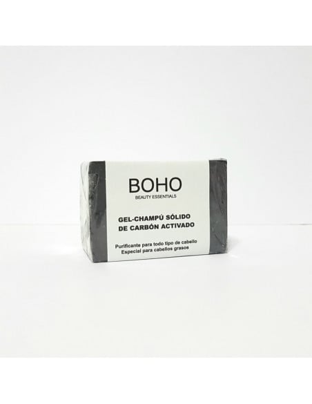 Champu sólido carbón activado 60g. Boho Beauthy essentials