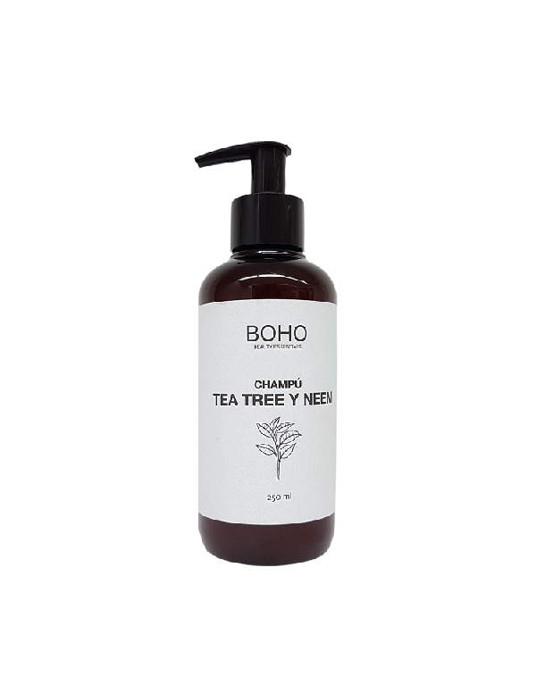 Champú árbol del té y neem bio 250 ml. Boho Beauthy