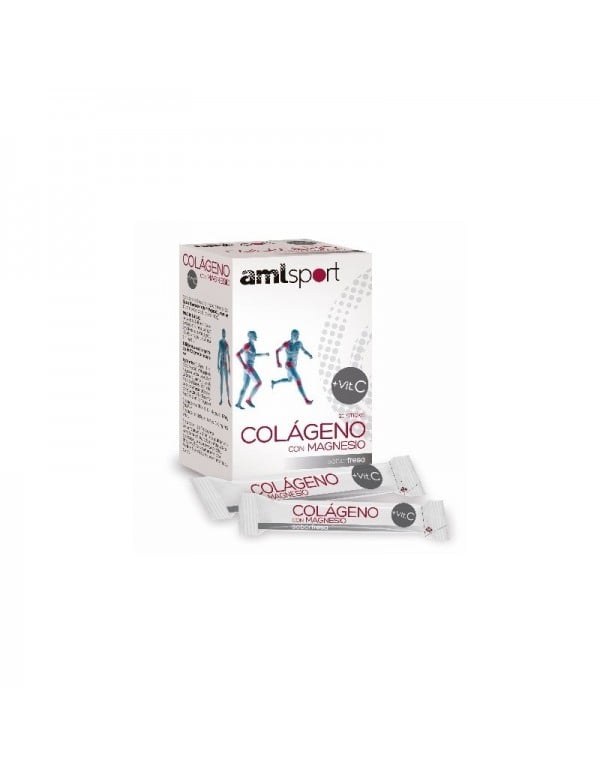 Colágeno con Mg +Vit C, 20 stick-fresa. Ana Maria Lajusticia