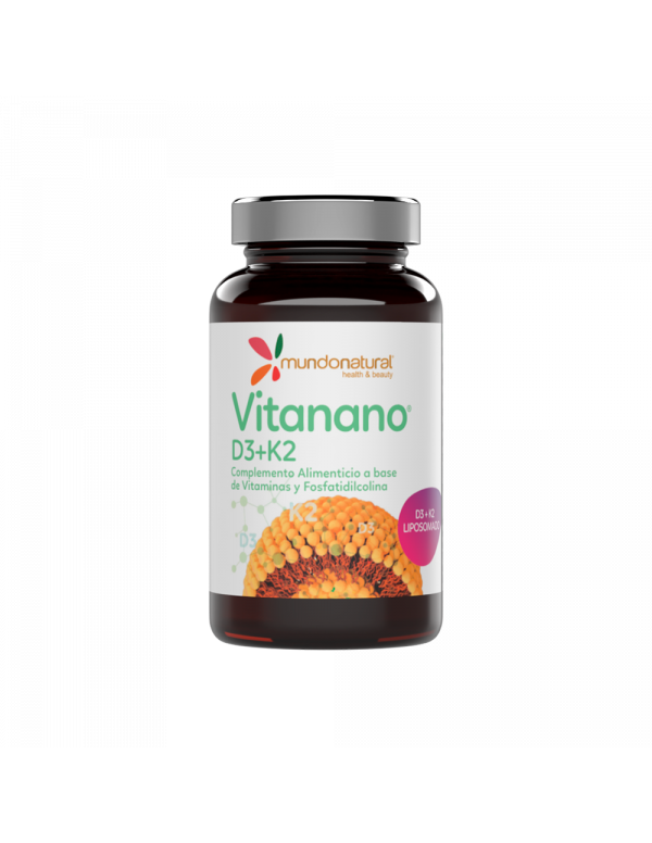 Vitanano D3+K2 liposomado 30 cápsulas. Mundonatural
