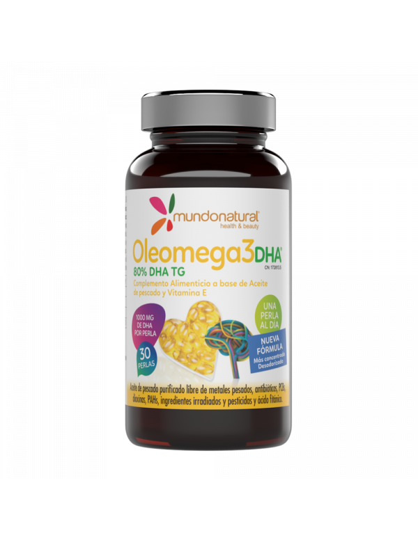 Oleomega3 DHA 30 perlas. Mundonatural