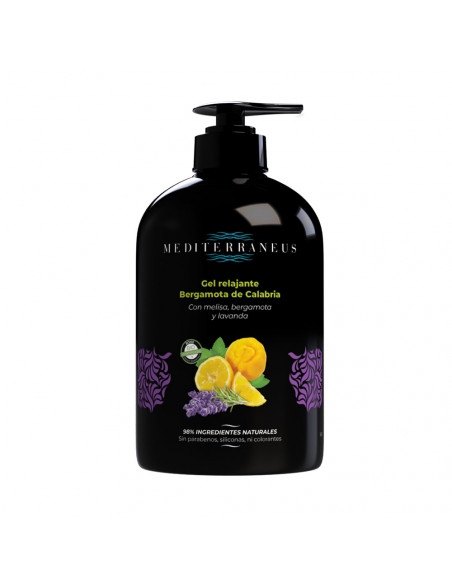 Gel Relajante BIO Bergamota de Calabria 500 ml. Mediterraneus.