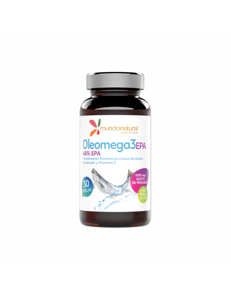 Oleomega3 EPA 46% TG 30 perlas. Mundonatural