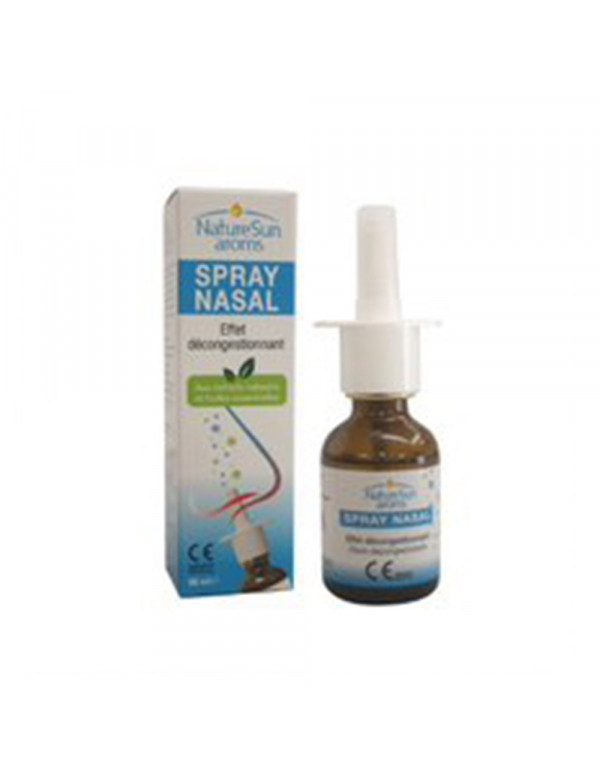 Spray nasal descongestionante con aloe vera, casi y aceites esenciales. 30  ml. Natur sun aroms.