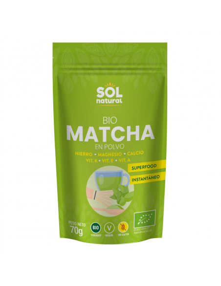 Matcha polvo bio 70 g. Sol Natural