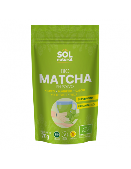 Matcha polvo bio 70 g. Sol Natural