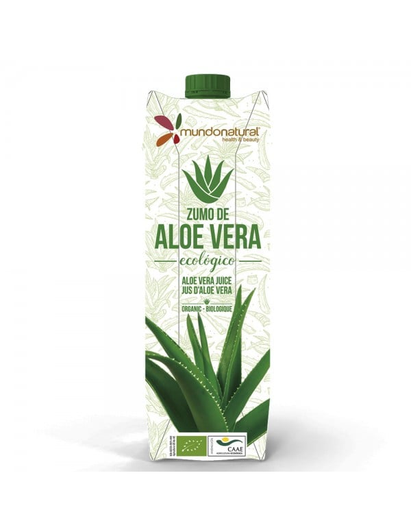Zumo ecológico de aloe vera 1 litro Mundonatural