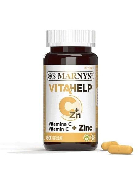 Vitahelp C + Zn Vitamina C + Zinc 60 cápsulas. Marnys
