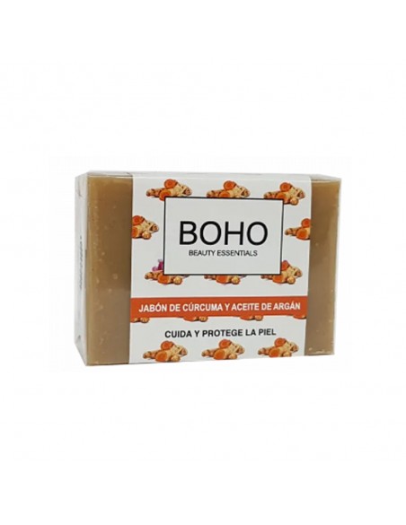 Jabón de Argán y cúrcuma 100g . Boho Beauthy essentials