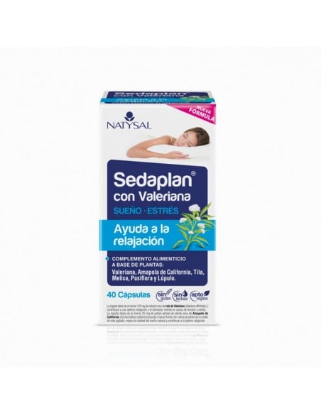 Sedaplan con valeriana 40 cápsulas. Natysal