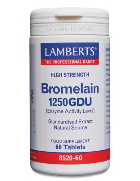 Bromelina 1250 GDU 60 tabletas. Lamberts