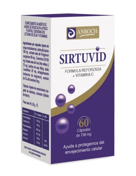 Sirtuvid 60 cápsulas. Anroch Pharma