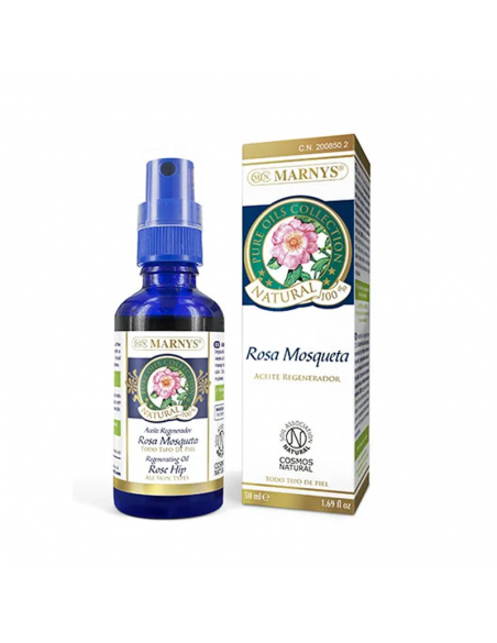 Aceite regenerador de rosa mosqueta 50 ml spray. Marnys