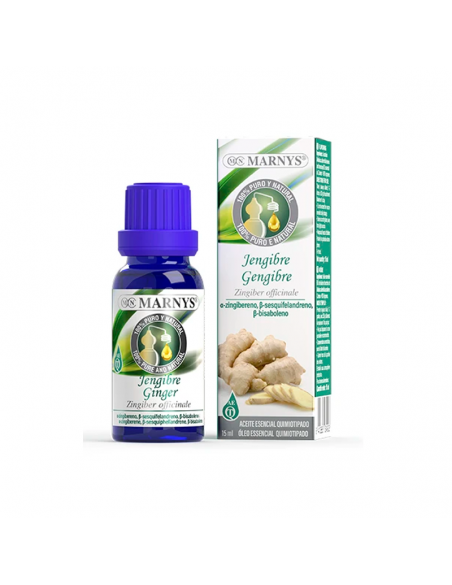 Aceite esencial de jengibre 15 ml. Marnys