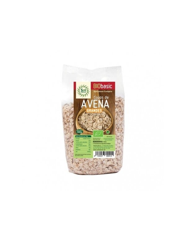 Copos avena gruesos bio 500 g. Sol Natural