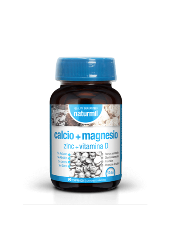 Calciomagnesio zinc Vit. D 90 cápsulas. Naturmil. Dietmet