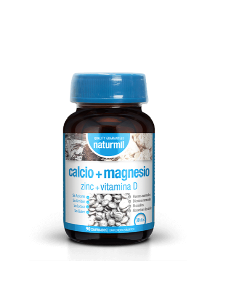 Calciomagnesio zinc Vit. D 90 cápsulas. Naturmil. Dietmet
