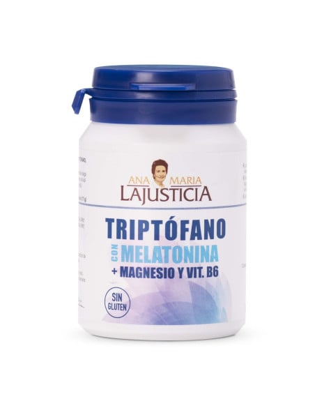 Triptófano con melatonina +magnesio +Vit. B6 60 comp.  AMLJ