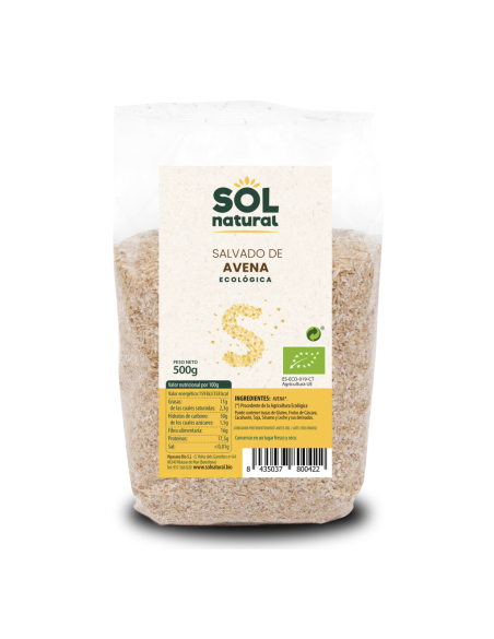 Salvado de Avena 500 g. Sol Natural