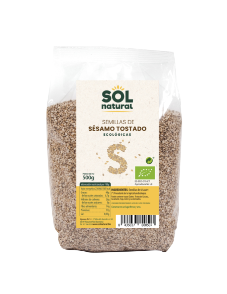 Semillas de Sésamo Tostado Bio 500 g. Sol Natural