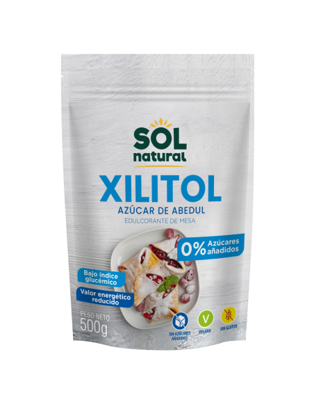 Xilitol (azúcar de abedul) 500 g. Sol Natural