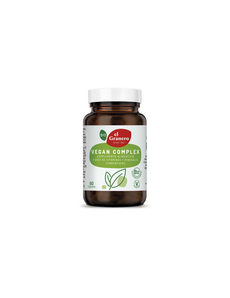 Vegan complex 60 cápsulas. El Granero integral. Biogran