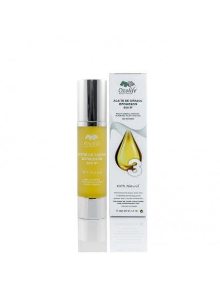 Aceite de girasol ozonizado 50 ml. Ozolife