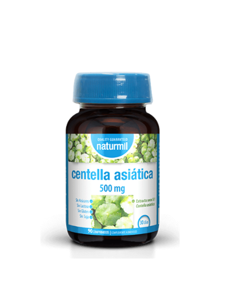 Centella Asiática 500 mg 90 comprimidos. Naturmil. Dietmed