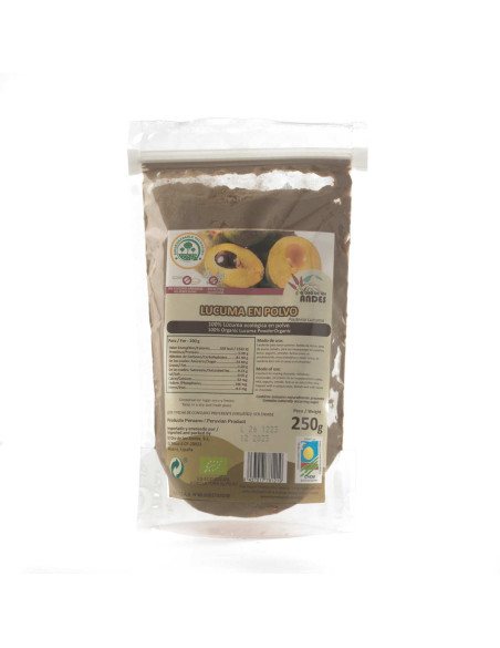 Lúcuma en polvo 250 g. El Oro de los andes
