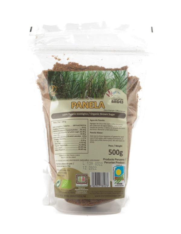 Azúcar Panela 500 g Bio. El Oro de los Andes