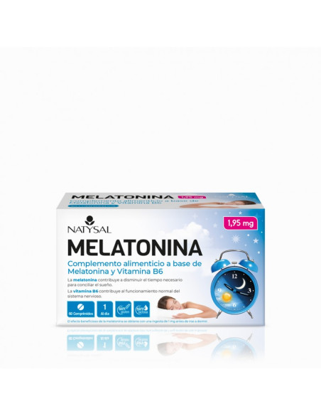 Melatonina 195 mg. 60 comprimidos. Natysal