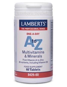 Pack x3 A to Z Multivitaminas y Minerales 60 tab. Lamberts