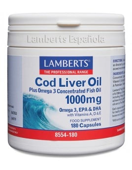 Pack x3 Aceite de Hígado de Bacalao 180 cáps. Lamberts