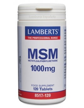 Pack x3 Msm (metilsulfonilmetano) 1000 mg 120 tabletas. Lamberts