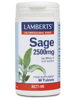 Pack x3 Salvia (sage) 2500 mg 90 tabletas Lamberts