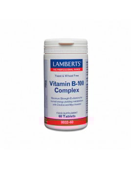 Pack x3 Vitamina B-100 Complex 60 tabletas Lamberts