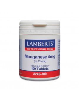 Pack x3 Manganeso 4mg (como citrato) 100 tabletas. Lamberts