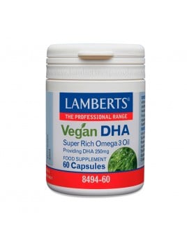 Pack x3 Vegan DHA 60 cápsulas. Lamberts