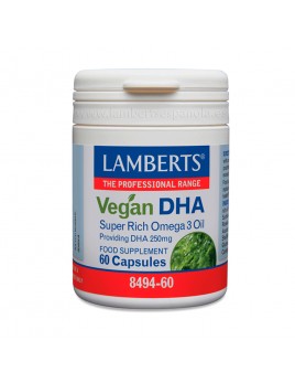 Pack x3 Vegan DHA 60 cápsulas. Lamberts
