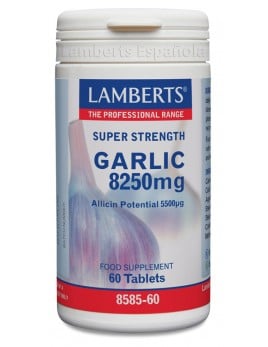 Pack x3 Garlic (Ajo) 8250 mg 60 tabletas. Lamberts
