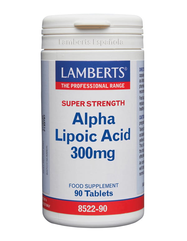 Ácido Alfa Lipoico 300 mg. 90 tabletas. Lamberts