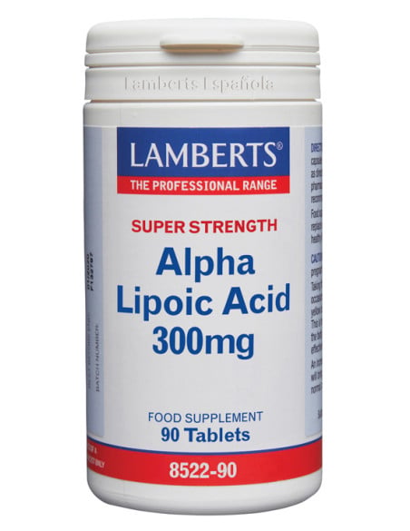Ácido Alfa Lipoico 300 mg. 90 tabletas. Lamberts