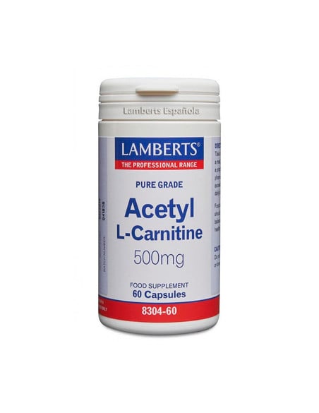 Acetyl L-Carnitine 500 mg 60 cápsulas. Lamberts