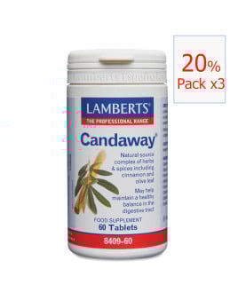 Pack x3 Candaway 60 tabletas. Lamberts