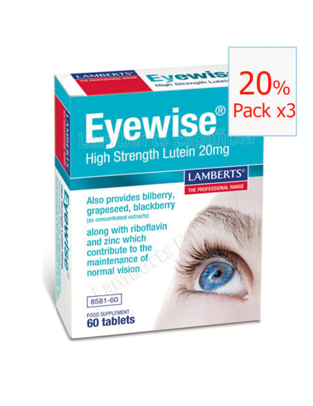Pack x3 Eyewise 60 cápsulas. Lamberts