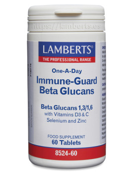 Pack x3 Inmuno-Guard Beta-glucanos 60 tabletas. Lamberts