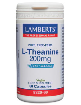 Pack x3 L-teanina 200 mg 60 cápsulas. Lamberts