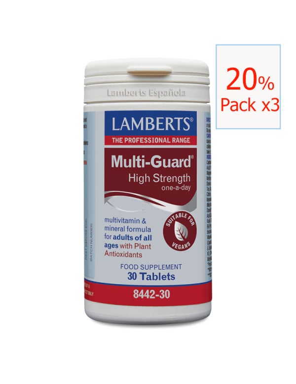 Pack x3 Multi-guard High Strength 30 tabletas. Lamberts
