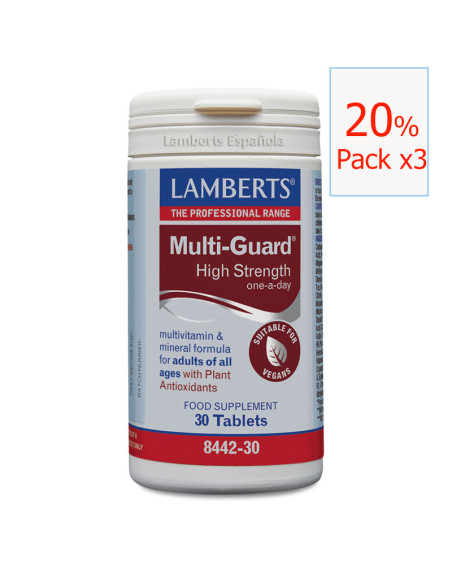 Pack x3 Multi-guard High Strength 30 tabletas. Lamberts
